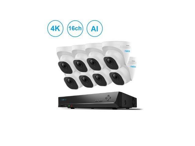 Reolink 16CH 4K Security Camera System, 8pcs 8MP Smart Person/Vehicle ...