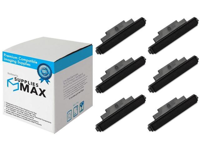 SuppliesMAX Compatible Replacement for Olympia CPD-3120/CPD-3210/EC-122PD/EC-2000/PD-2012/PD-3211 Black Calculator Ink Rollers (6/PK) (9362)