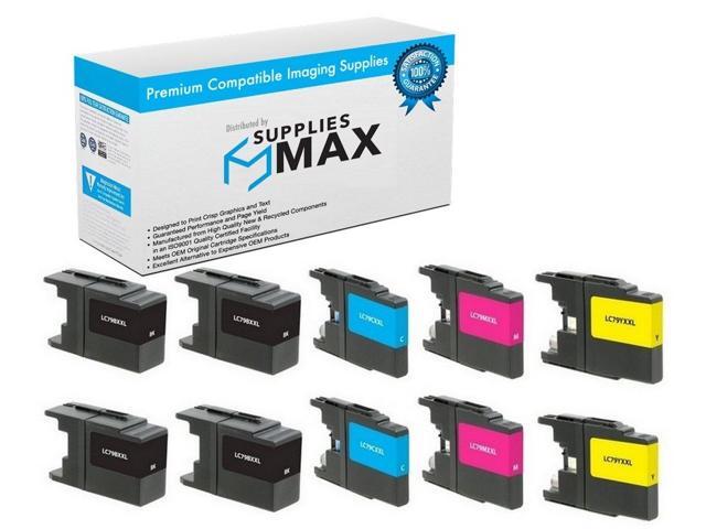Equivalent to Brother LC-1033PKS C//M//Y-600 Page Yield LC-1013PKS SuppliesMAX Compatible Replacement for CIG118140 Inkjet Combo Pack