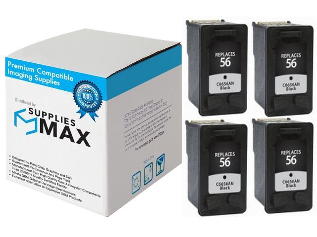 Cartucce Per HP 4110 4 Cartucce Inchiostro Nero Compatibili HP 56 - Per OfficeJet 4110, 4215, 5505, 5510, 5600 Epson 405 XL - Foto 10