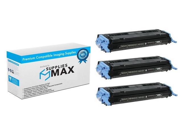 CRG-707BK/_3PK 3//PK-2500 Page Yield SuppliesMAX Compatible Replacement for Canon LBP-5000//5100 Black Toner Cartridge