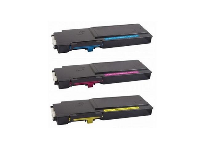 SuppliesMAX Compatible Replacement for Dell S3840CDN/S3845CDN High Yield Toner Cartridge/Drum Unit Value Combo Pack S3840BCMY_59J78VB