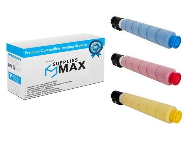 SuppliesMAX Compatible Replacement for Canon IR-Advance C250//C255//C350//C355 Toner Cartridge Combo Pack C//M//Y C-EXV47CMY