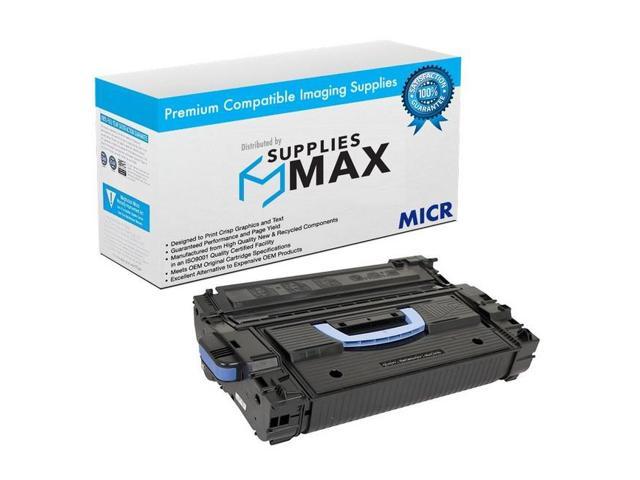 CF325X SuppliesMAX Compatible MICR Replacement for HP Laserjet Enterprise M806DN/M806X/M830Z/M830ZM Black Toner Cartridge 34500 Page Yield NO. 25X