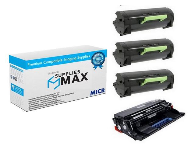 331-9806/_3PKVB 3-Toners//1-Drum Unit SuppliesMAX Compatible Replacement for Dell B2360DN//B3460DN//B3465DN Toner//Drum Combo Pack