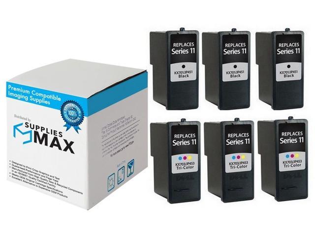 Series 11 SuppliesMAX Compatible Replacement for Dell 948 AIO//V505//V505W Color Inkjet 3//PK CN596/_3PK