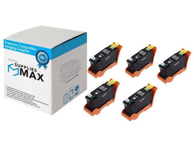 5//PK SuppliesMAX Compatible Replacement for Dell P513//P713//V313//V515//V715W Black High Yield Inkjet Series 21 330-5889/_5PK