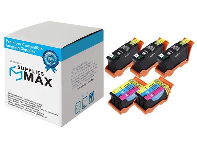3B2CS21 3-Black/2-Color SuppliesMAX Compatible Replacement for Dell P513/P713/V313/V515/V715W Inkjet Combo Pack Series 21 