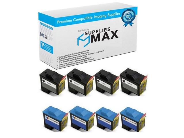 Series 1 4-Black/4-Color SuppliesMAX Compatible Replacement for Dell A720/A920 Inkjet Combo Pack T0529_4PK/T0530_4PKMP 