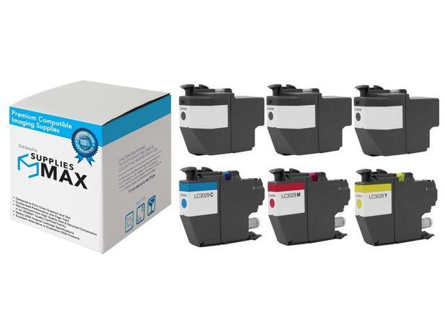 LC-3029-5BK2CMY 5-BK//2-C//M//Y SuppliesMAX Compatible Replacement for Brother MFC-J5830//J5930//J6535//J6935DW Super High Yield Inkjet Combo Pack