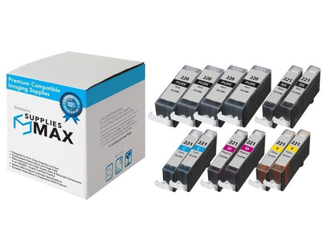SuppliesMAX Compatible Replacement for Canon PIXMA iP-3600//4700//MP-560//640//860//990 Inkjet Combo Pack PGI-520/_4PK//CLI-521MP/_2PK 6-BK//2-C//M//Y