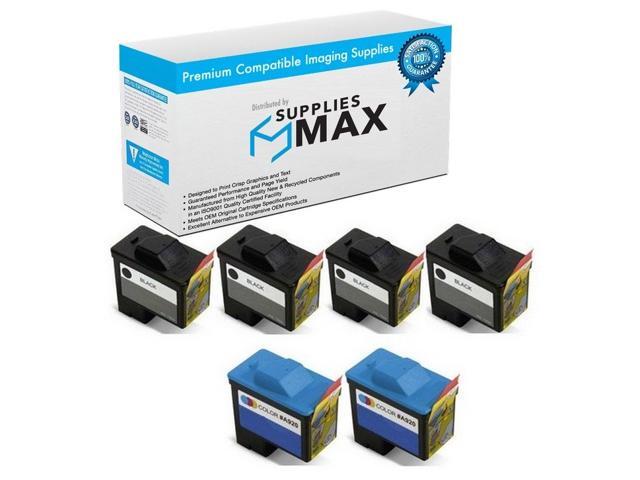 4B2C720 Series 1 4-Black//2-Color SuppliesMAX Compatible Replacement for Dell A720//A920 Inkjet Combo Pack