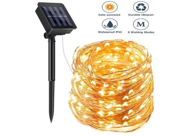 100/200 LED Fairy String Light Copper Wire With Power Adapter Party Garden Decor 