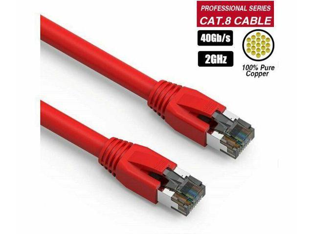 CAT6 RJ45 GIGABIT ETHERNET LAN NETWORK Patch Cable RED PS3 XBOX 1FT 50FT 