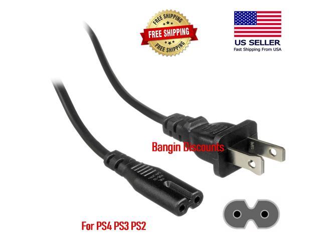 NEW AC Power Cord Cable For SONY PLAYSTATION 3 PS3 SLIM SUPER 4 PS4 Game Console 