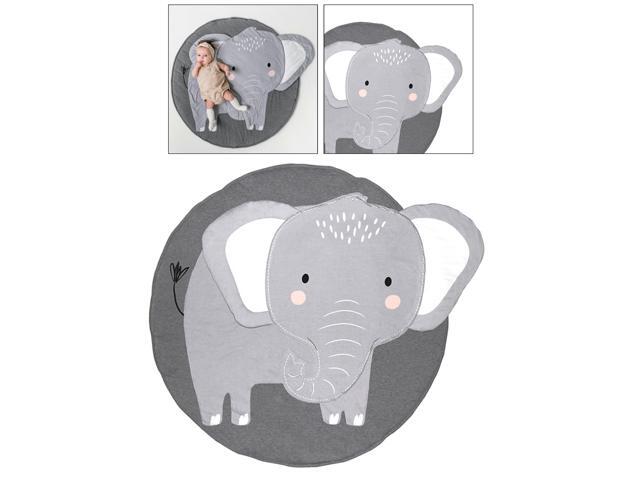 baby elephant nursery rug