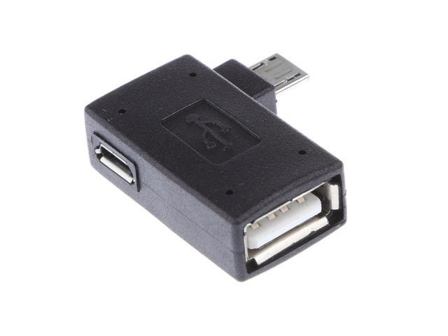 5 Pieces 90 degree Left Angle Micro USB 2.0 OTG Host Adapter with USB Power - Newegg.ca 5 Pieces 90 degree Left Angle Micro USB... 