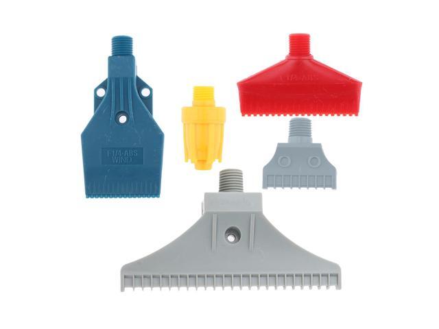 1//4/'/' BSPT Thread ABS Flat Wind Jet Air Blowing Nozzle Cooling Washing Blue