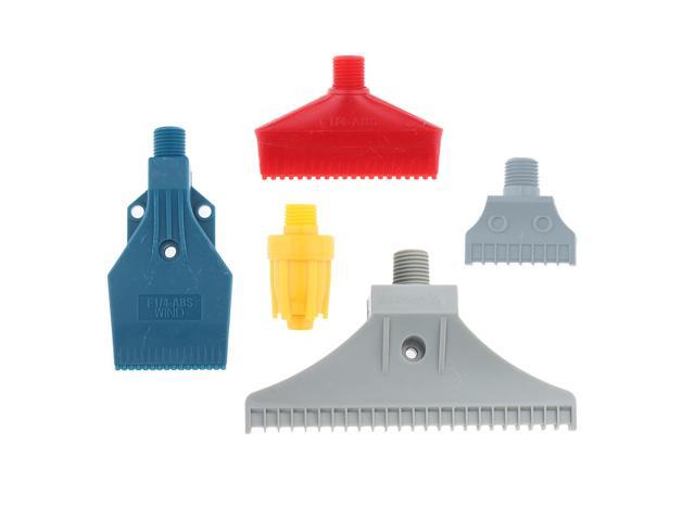 1//4/'/' BSPT Thread ABS Flat Wind Jet Air Blowing Nozzle Cooling Washing Blue