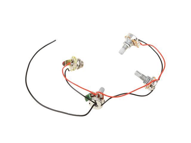 Set of Wiring Harness 2 Volume 1 Tone 500K for Jazz Bass Guitar Accessory - Newegg.com | Bass Guitar Wiring Harness | | Newegg.com