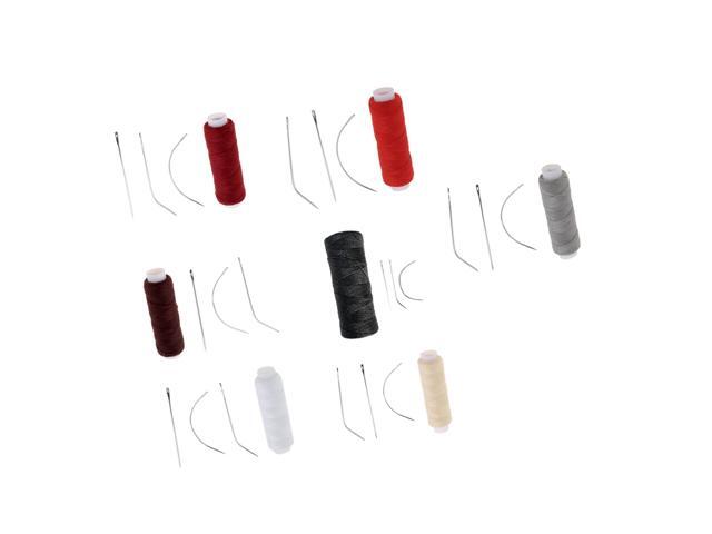 7pcs Cotton Hair Track Weft Weaving Sew Decor Thread For Hair