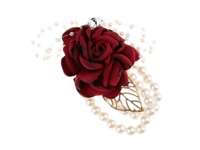 artificial wrist corsages for wedding