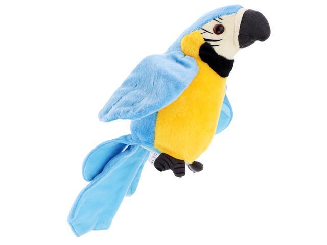 stuffed talking parrot