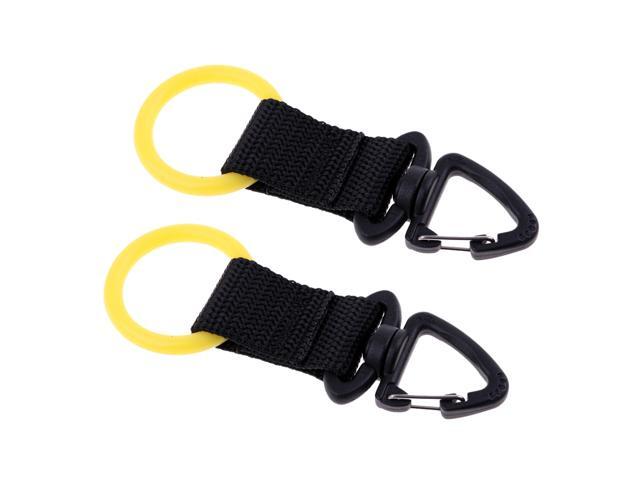 2Pcs Scuba Diving Mouthpiece Holder Regulator Octopus Retainer Webbing Clip