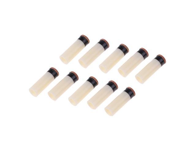 N A Slip-On Pool Billiard Cue Tips Snooker Stick Ferrules Hard Tip Replacement 10 Pieces