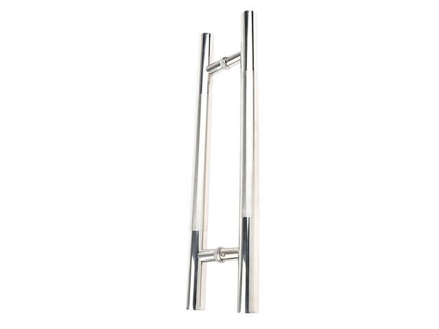 Stainless Back To Back Push Pull Door Handle Handrails For Glass