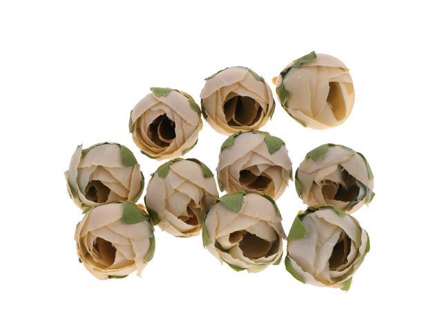 Silk Flower Head Buds Diy Craft Wedding Headband Clip Decor