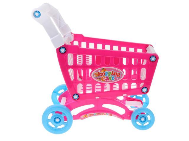 toy shopping trolley with food