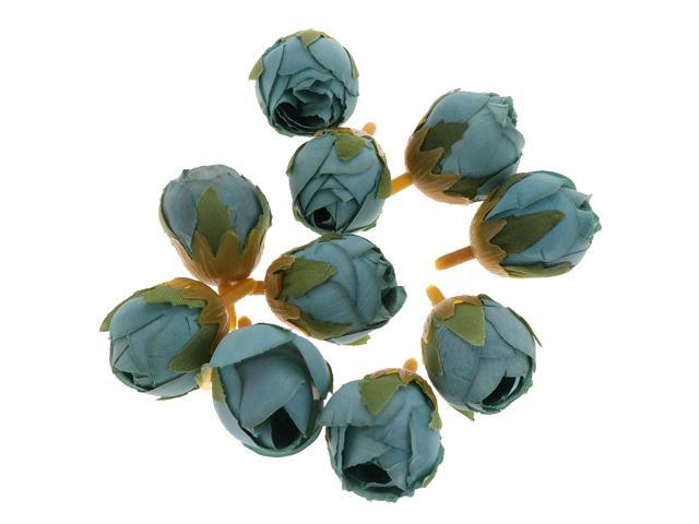 Silk Flower Head Buds Diy Craft Wedding Headband Clip Decor