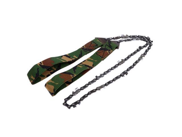 Outdoor Hand Wire Saw Pocket Flexible Chainsaw Emergency Survival Kit Camo