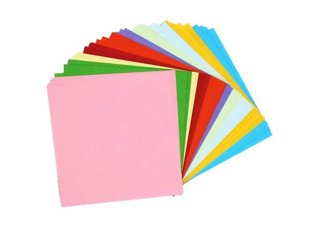 100 Sheets 10 Colors Double Sided Folding Origami Papers Arts Crafts