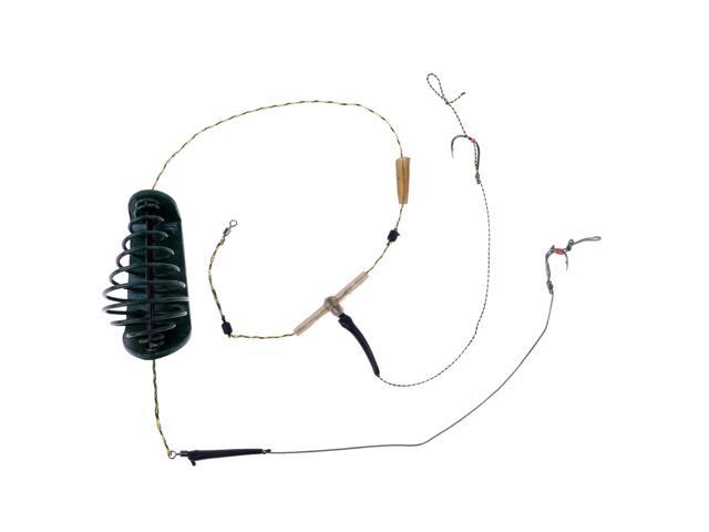 Carp Fishing Inline Method Feeder Cage Hook Rig Set Coarse Fishing