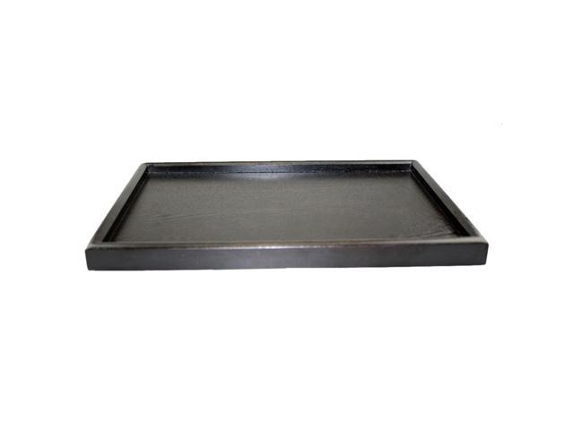 black wood serving tray