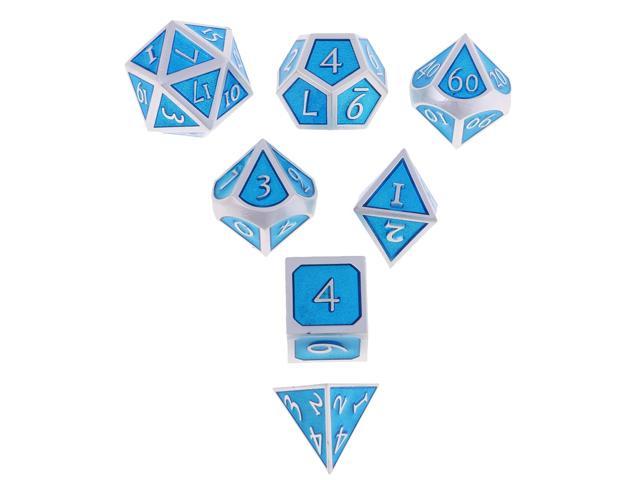 Polyhedral Dices For Party Desk Dragons Games D20 D12 D10 D8 D6 D4 Pouch