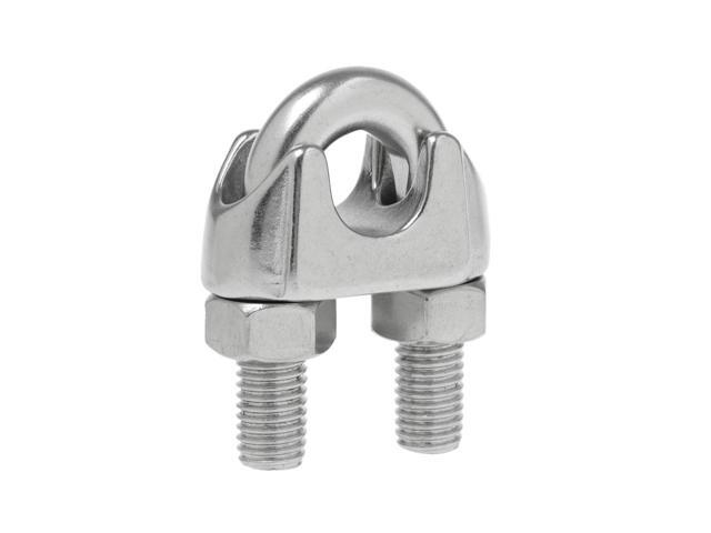 Strong Wire Rope Grips Clamps U Bolts Cable Cord Heavy Duty Steel Metal 8mm x 10