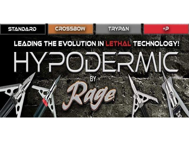 Rage Hypodermic Crossbow 125gr 39700 2in cut 3pk 
