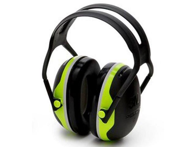 3M X4A PELTOR X4 Earmuffs, 27 dB NRR, Fluorescent Yellow-Green