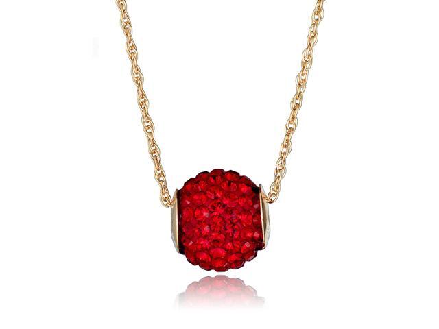 10k Yellow Gold Swarovski Elements Red Crystal Slide Ball Pendant Necklace With 18 Chain Newegg Com - Red Crystal Ball Pendant 10k Yellow Gold Swarovski Elements Red Crystal Slide Ball Pendant Necklace With 18 Chain Newegg Com - Red Crystal Ball Pendant