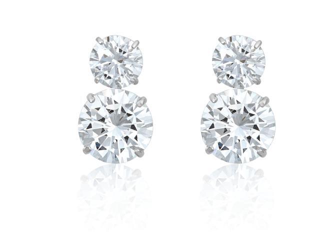 10K Gold Nautical Wheel Stud Earrings with CZ