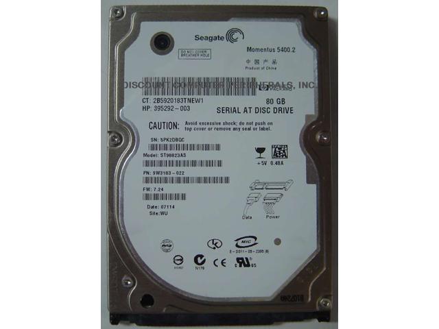 Seagate Momentus 5400.2 ST98823AS 80GB 5400 RPM 8MB Cache SATA 1.5Gb/s 2.5