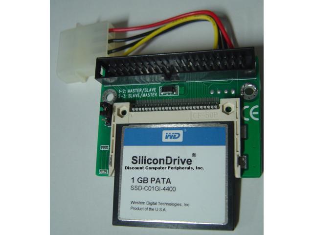 1GB SSD Replace Vintage 3.5" IDE Drives with this 40 PIN IDE SSD Card & Adapter 