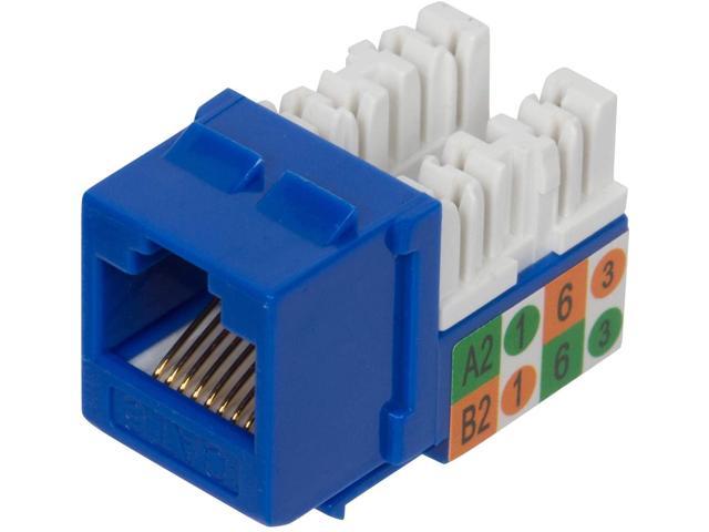 Buyer's Point Cat6 RJ45 90-Degree Keystone Jack, Punch Down Keystone ...