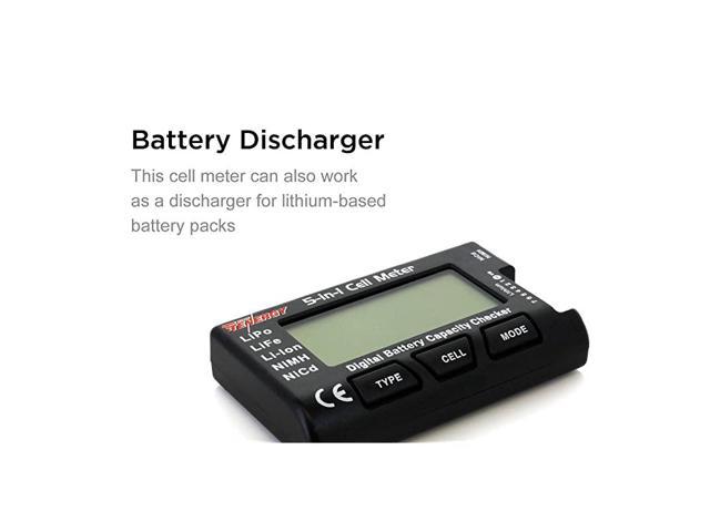 5in1 Battery Meter Intelligent Cell Meter Digital Battery Checker ...