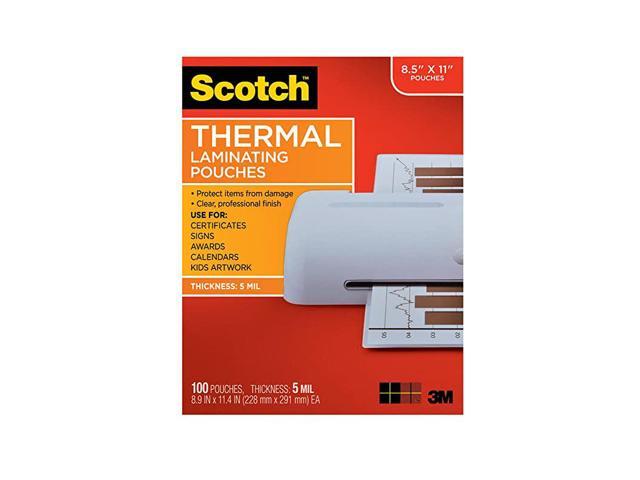 Thermal Laminating Pouches 5 Mil Thick For Extra Protection 100pack 89 X 114 Inches Letter Size 