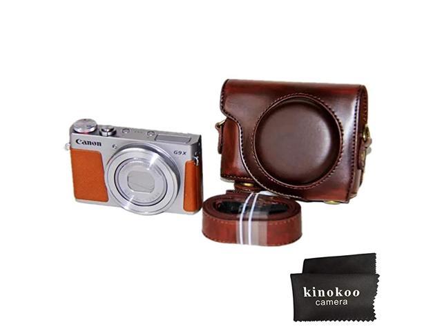 Brown Camera Bag for Canon PowerShot G9X and G9X Mark2 with PU