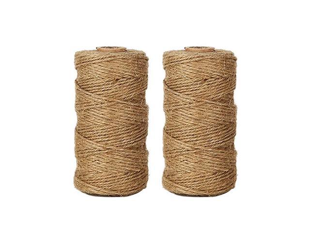 656 Feet 2mm Jute Rope Gift Twine Packing String for Craft Projects Tenn Well Black Jute Twine Gardening Applications Wrapping 